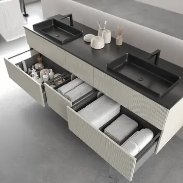 Open drawer view